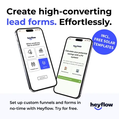 Screenshot of a GDN ad by Heyflow showing their product