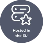 Hosted in the EU badge