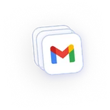 Gmail-Logo gestapelt