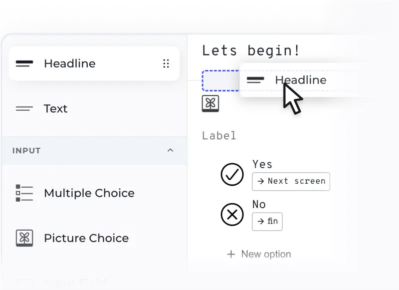 Screenshot of a flow showing text editing settings