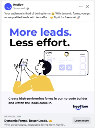 A Meta ad by Heyflow