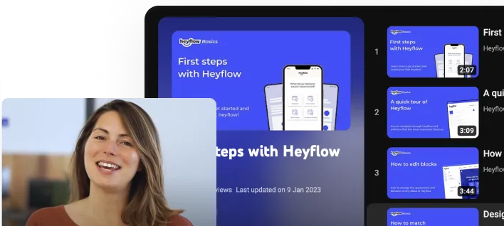 Heyflow-Screenshot – Tutorials